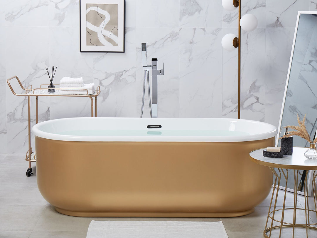 Freestanding Bath 1700 x 800 mm Gold Pinel