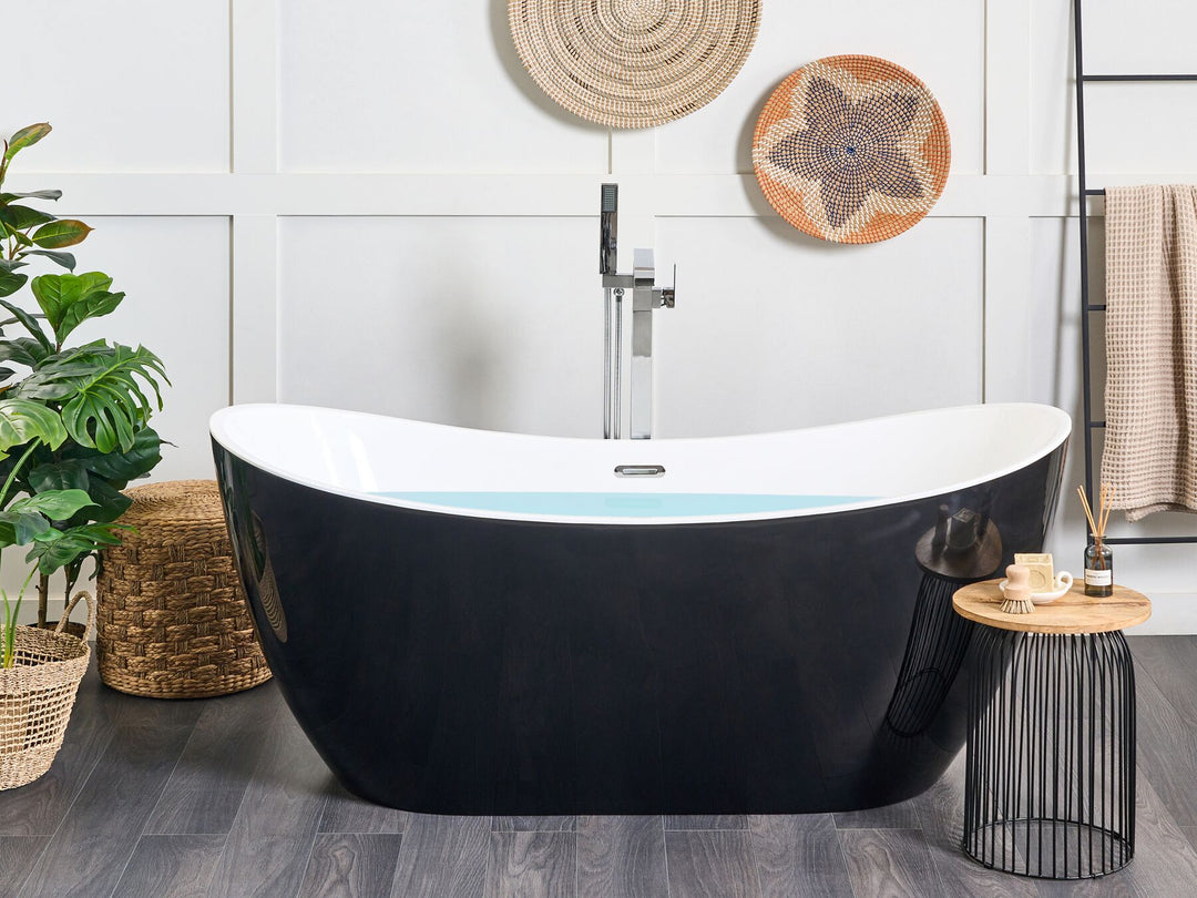 Freestanding Bath 1700 x 770 mm Black Antigua