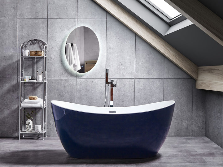 Freestanding Bath 1700 x 770 mm Navy Blue Antigua