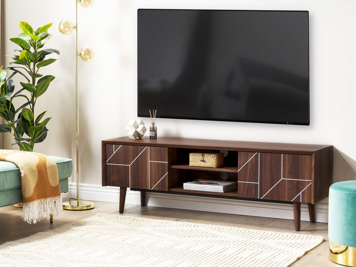 TV Stand Dark Wood Franklin