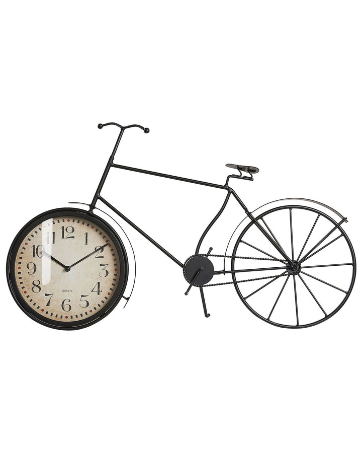 Table Clock Bicycle Black Lillo