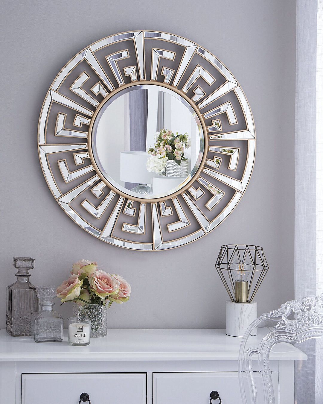 Wall Mirror 70 cm Gold Flers