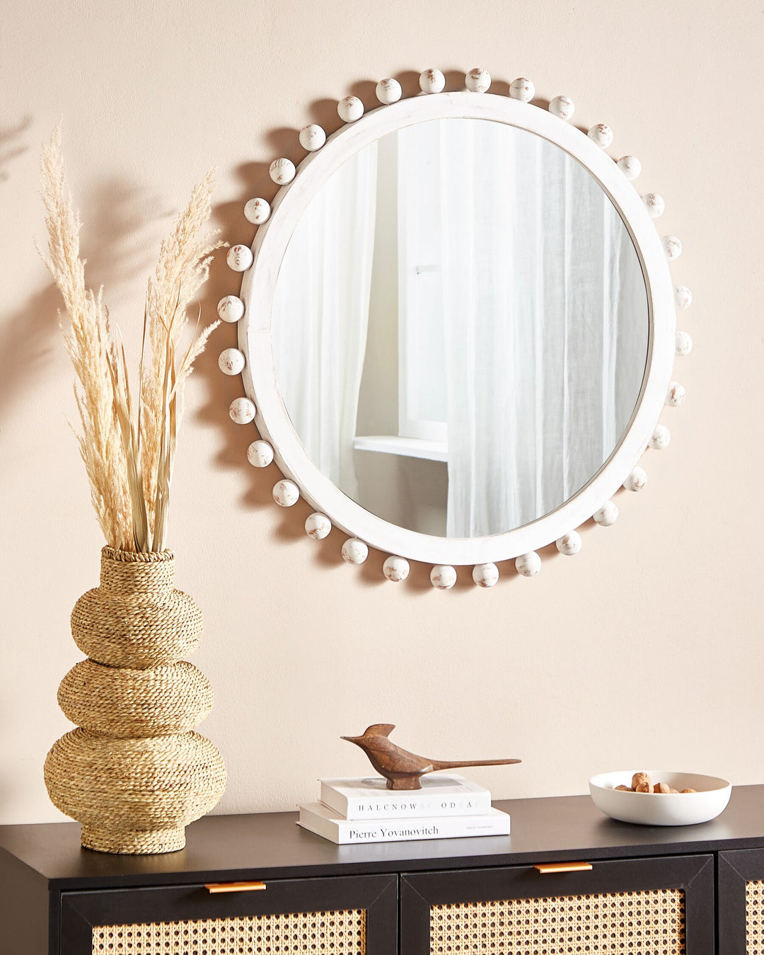 Wall Mirror 71 cm Off-White Tazilly