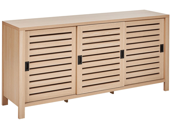 3 Door Sideboard Light Wood Randa