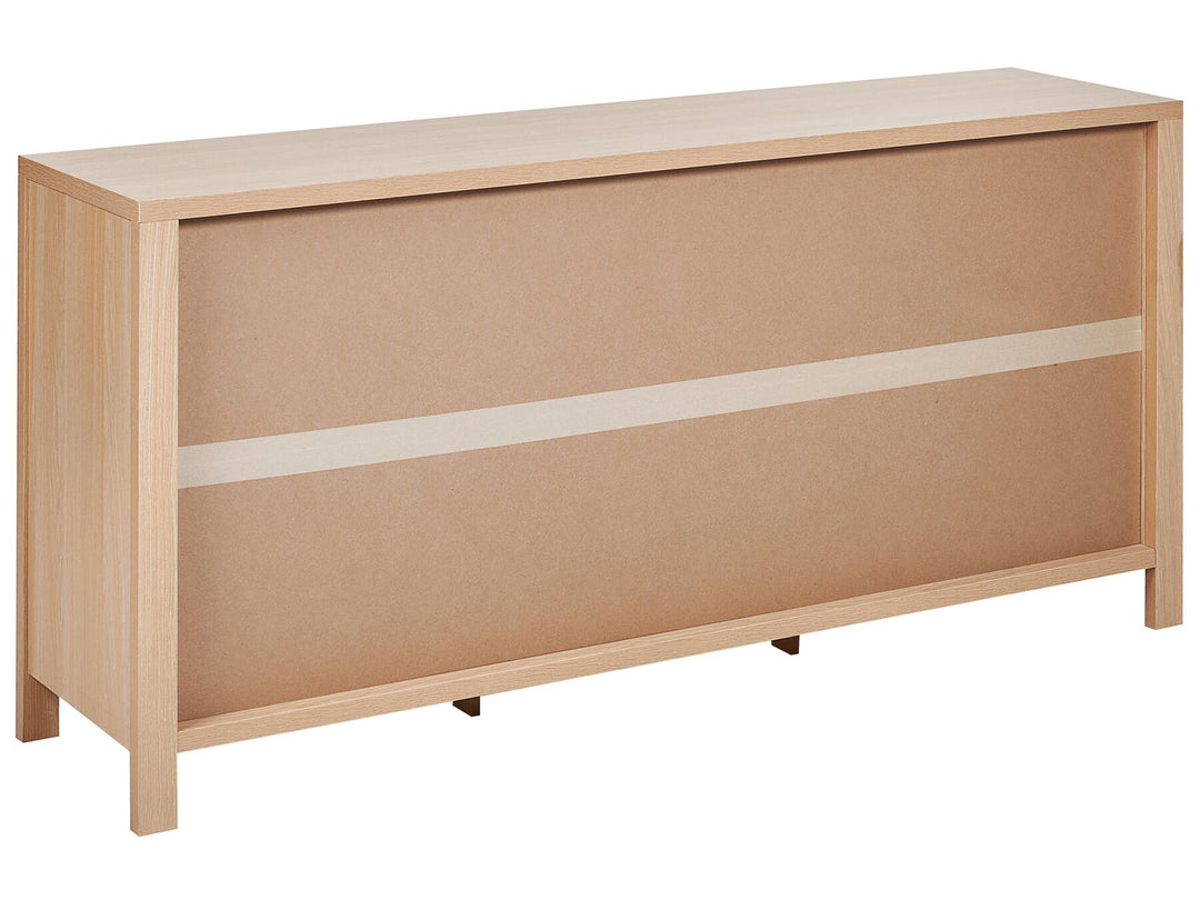 3 Door Sideboard Light Wood Randa