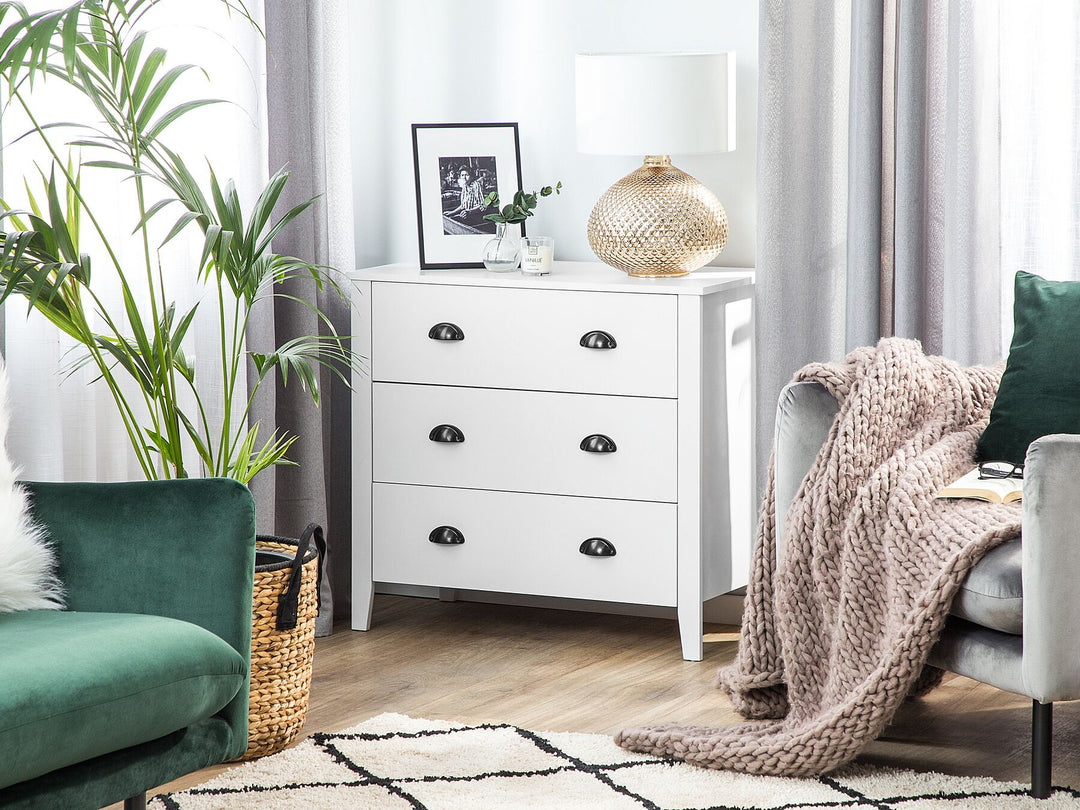 3 Drawer Chest White Donavan