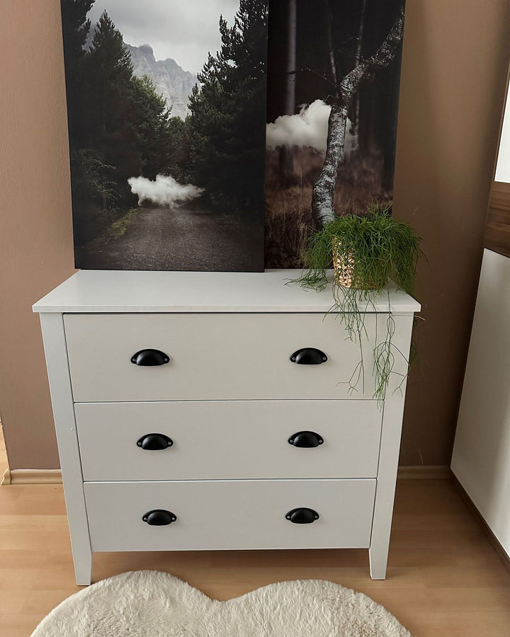 3 Drawer Chest White Donavan