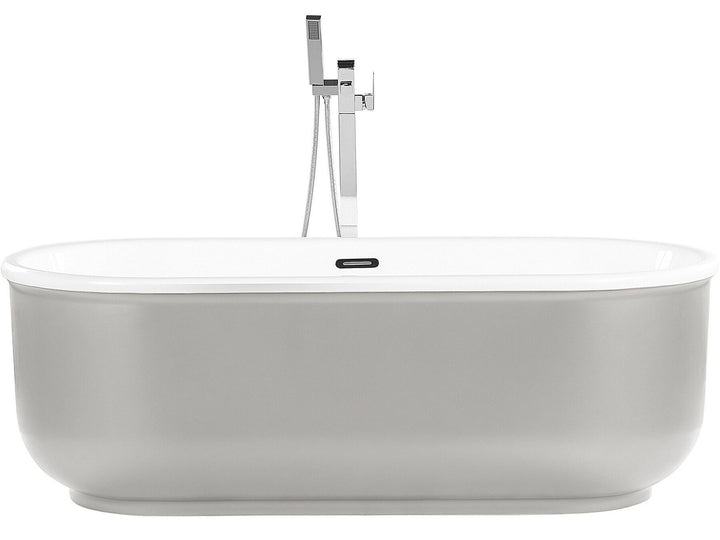 Freestanding Bath 1700 x 800 mm Silver Pinel