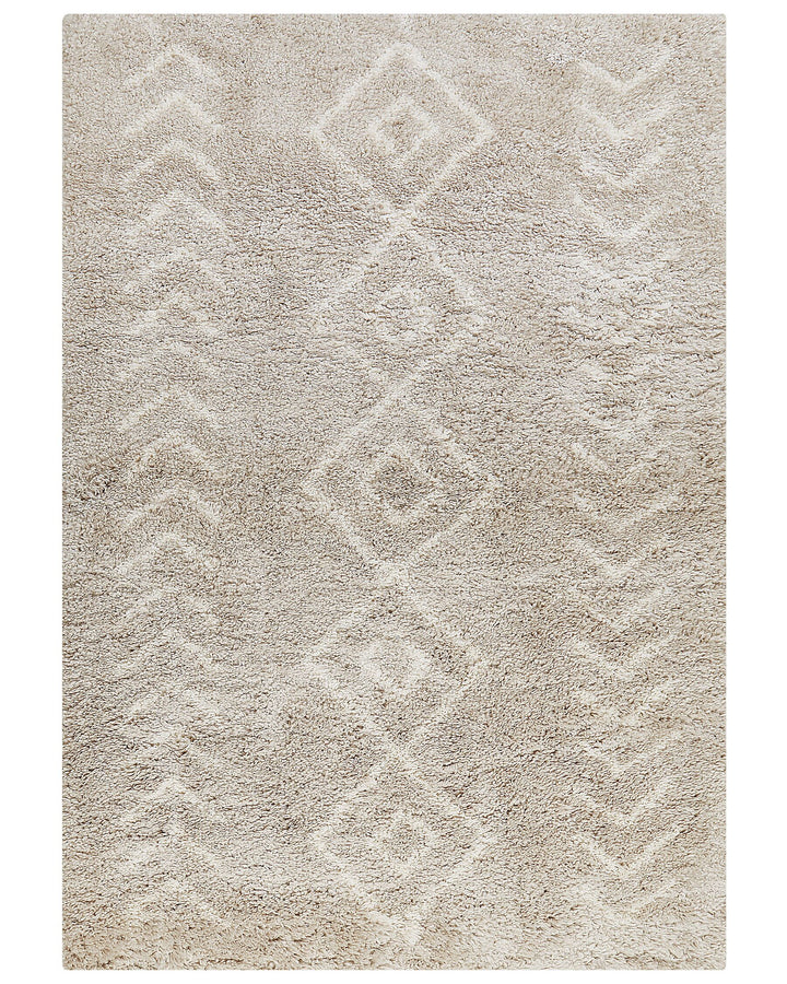 Shaggy Area Rug 200 x 300 cm Light Beige Kapan