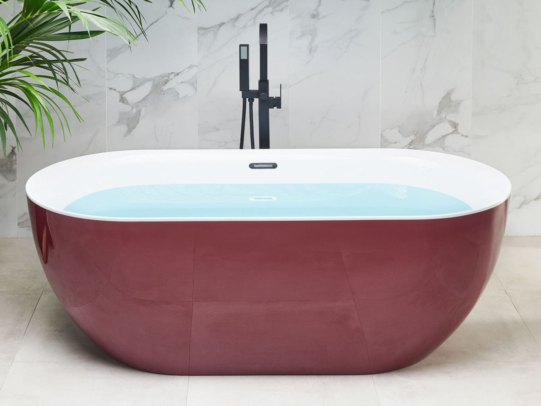 Freestanding Bath 1700 x 800 mm Red Carrera