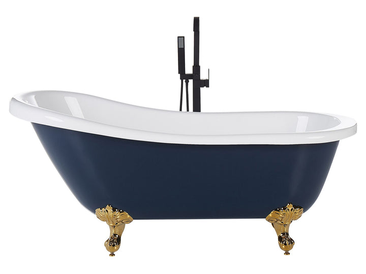 Freestanding Bath 1500 x 770 mm Blue and Gold Cayman