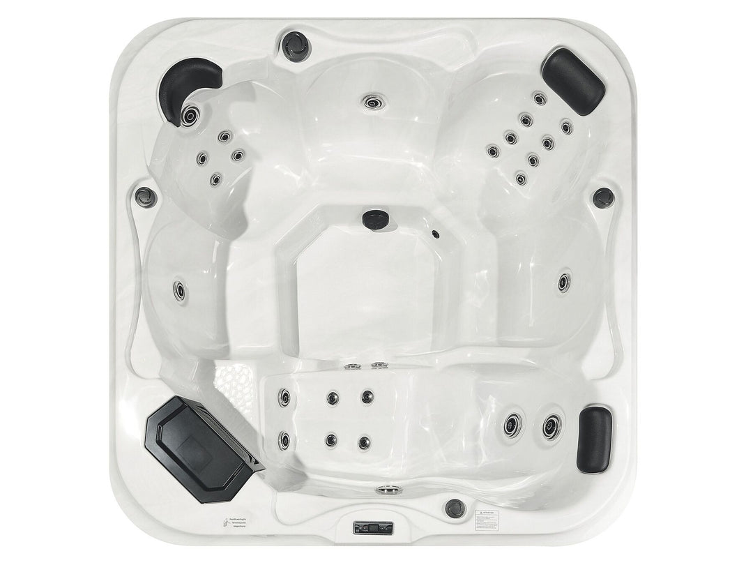 Square Hot Tub with LED White Tularosa