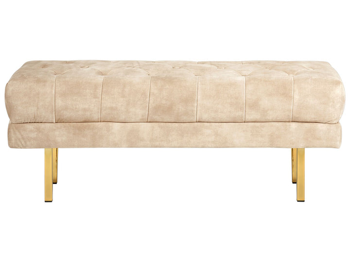 Velvet Bench Beige Roseville