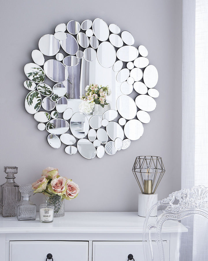 Wall Mirror 70 cm Silver Limoges