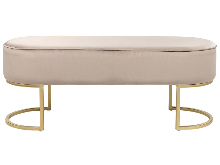 Velvet Bench Beige Milry