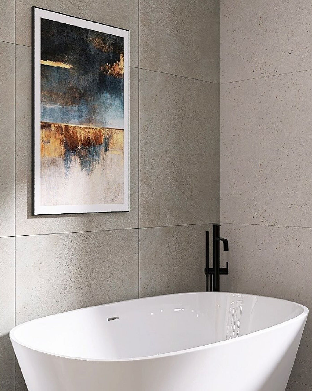 Freestanding Bath 1800 x 800 mm White Carrera