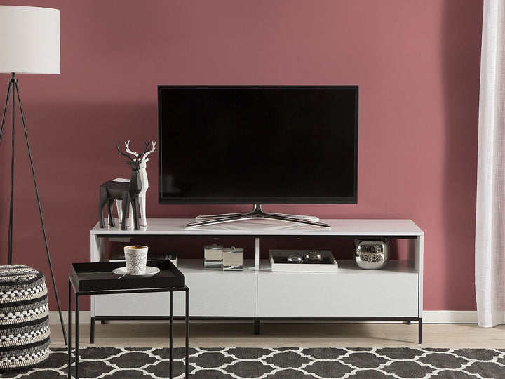 TV Stand LED White Sydney