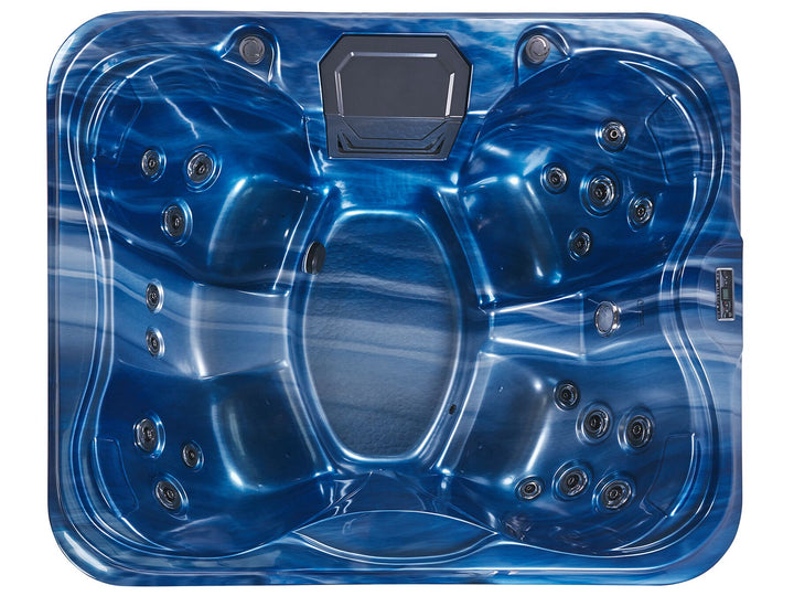 Square Hot Tub with LED Blue Arcelia