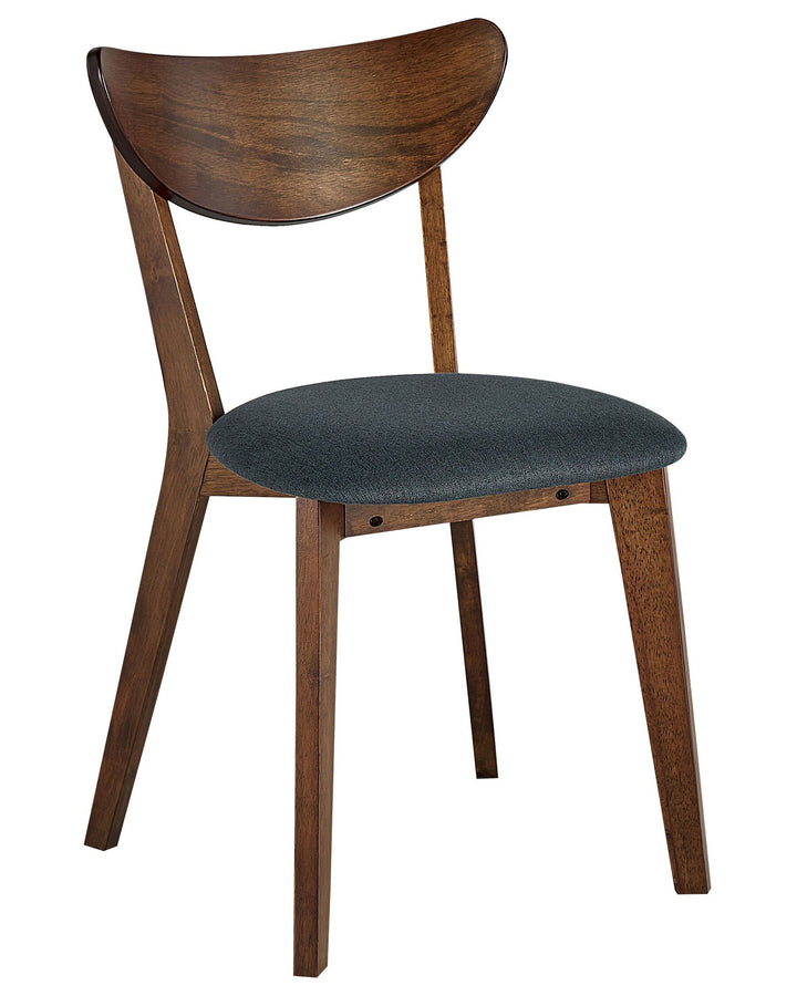 Dining Chair Set of 2 Dark Wood Erie