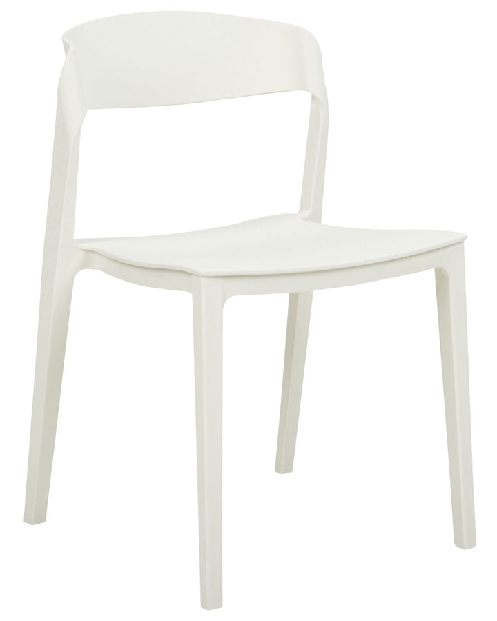 Dining Chair Set of 2 White Somers