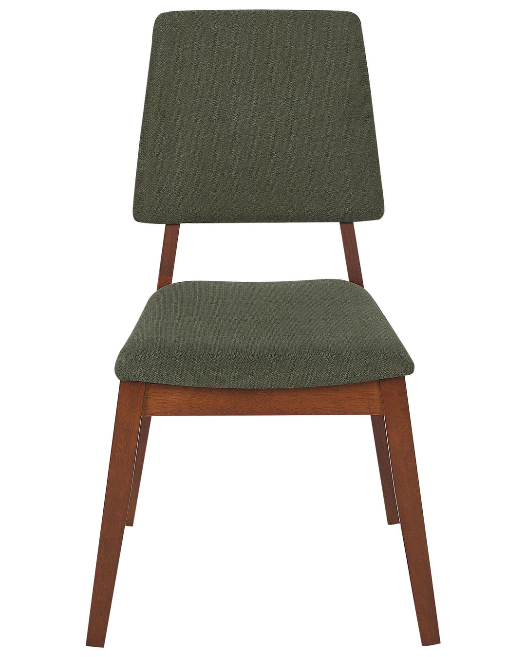 Rubberwood Dining Chair Set of 2 Dark Green Merrill