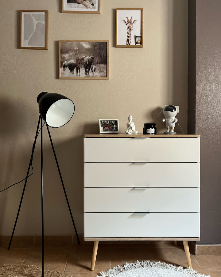 4 Drawer Chest White Walpi