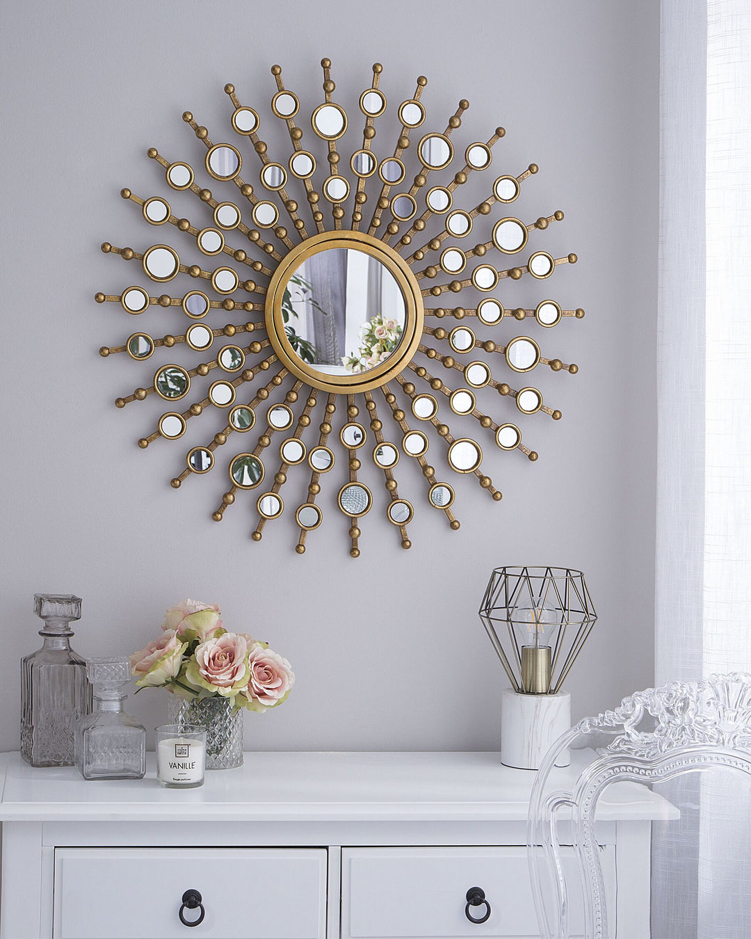 Wall Mirror 70 cm Gold Blois