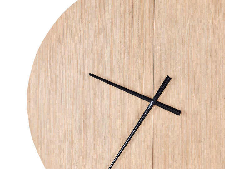 Wall Clock ø 60 cm Light Wood Cabic