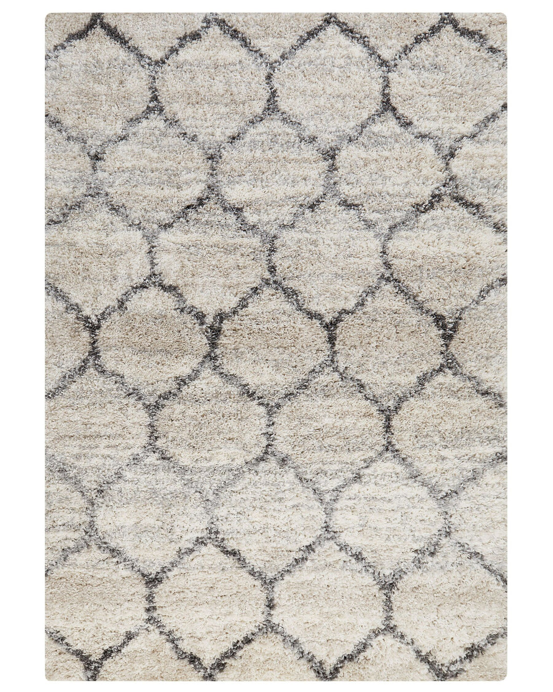 Shaggy Area Rug 200 x 300 cm Light Beige and Grey Yerevan