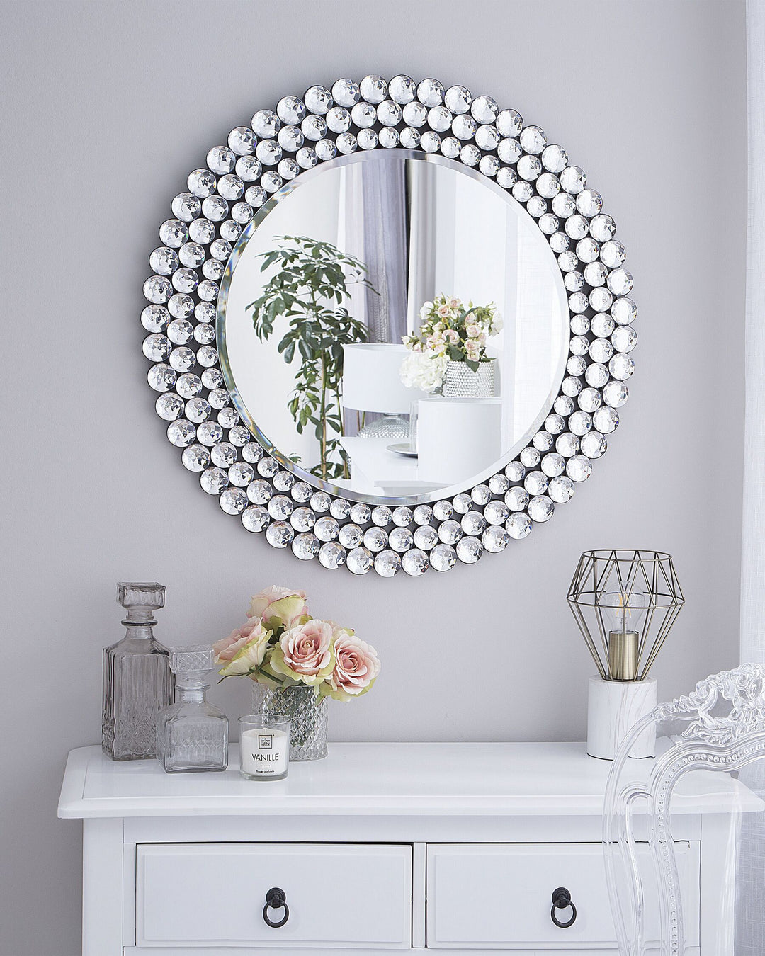 Wall Mirror 70 cm Silver Stenay