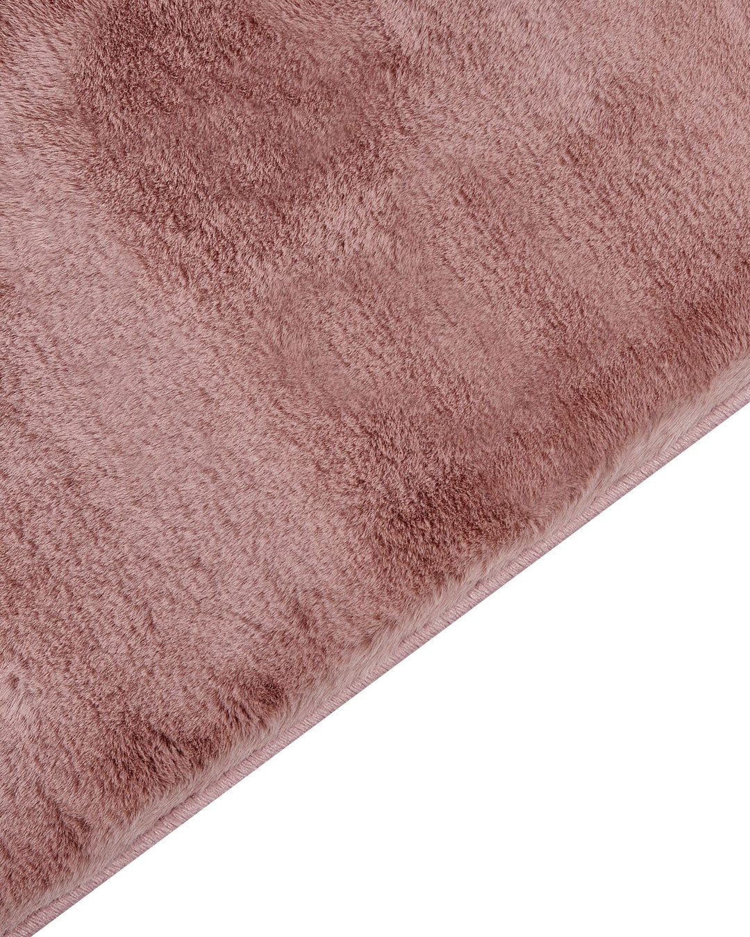 Faux Rabbit Fur Rug 160 x 230 cm Pink Mirpur