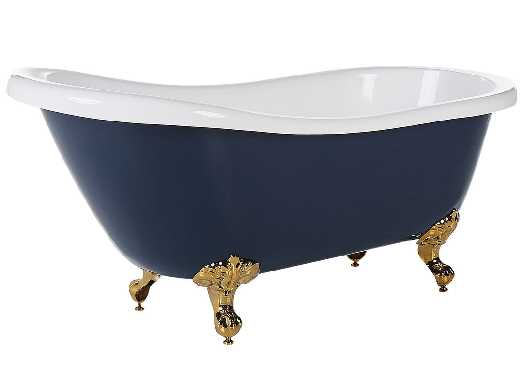 Freestanding Bath 1700 x 760 mm Blue and Gold Cayman