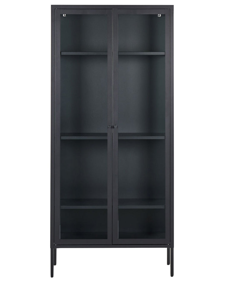 Steel Display Cabinet Black Harty