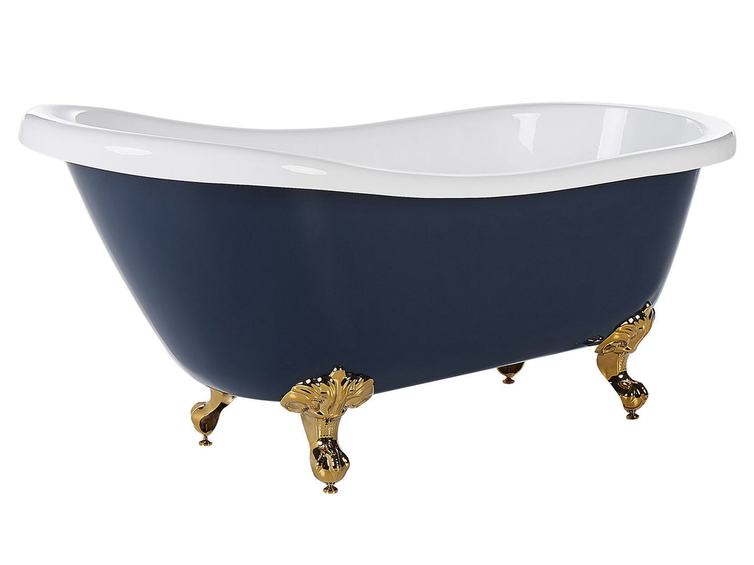 Freestanding Bath 1500 x 770 mm Blue and Gold Cayman