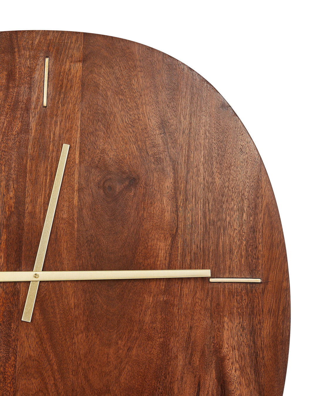 Wall Clock 59 x 60 cm Dark Wood Tapti