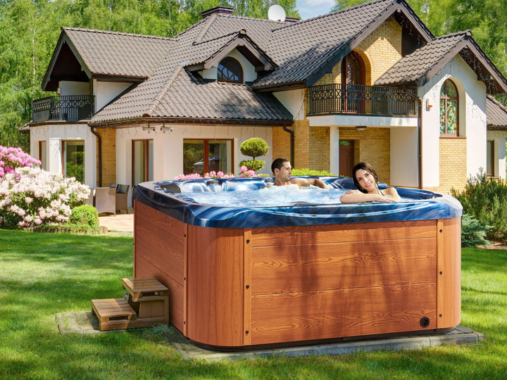 Square Hot Tub with LED Blue Lastarria