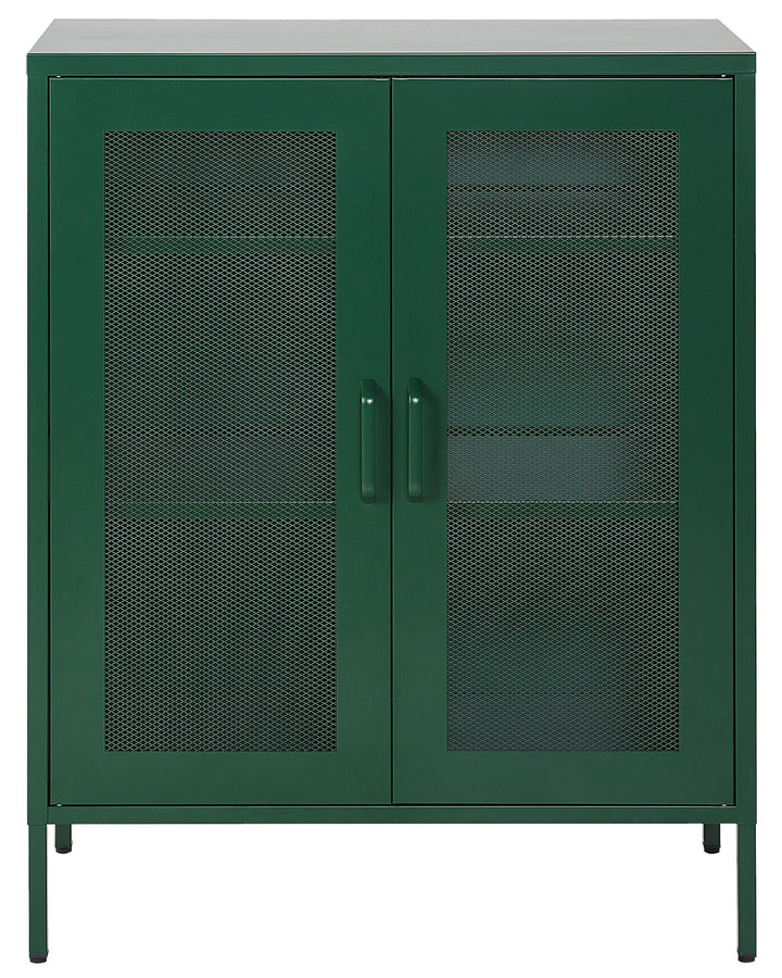 Steel Display Cabinet Green Wakatipu