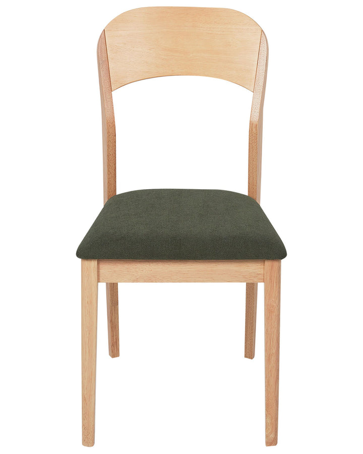 Rubberwood Dining Chair Set of 2 Light Wood Alvin