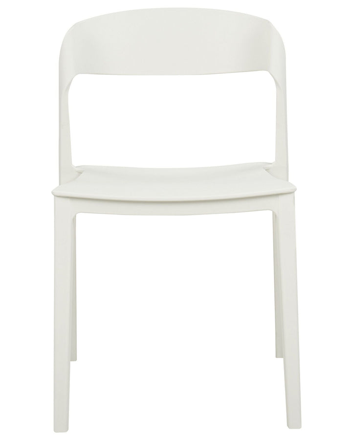 Dining Chair Set of 2 White Somers