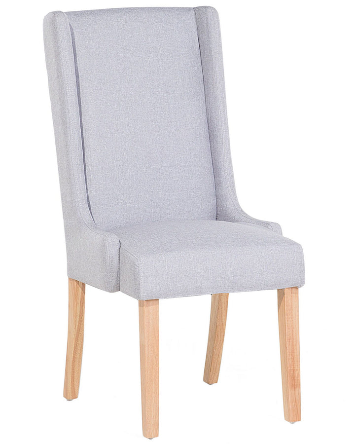 Dining Chair Set of 2 Cotton Light Grey Chambers