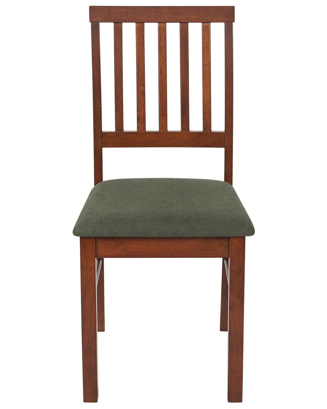 Rubberwood Dining Chair Set of 2 Dark Wood Orono