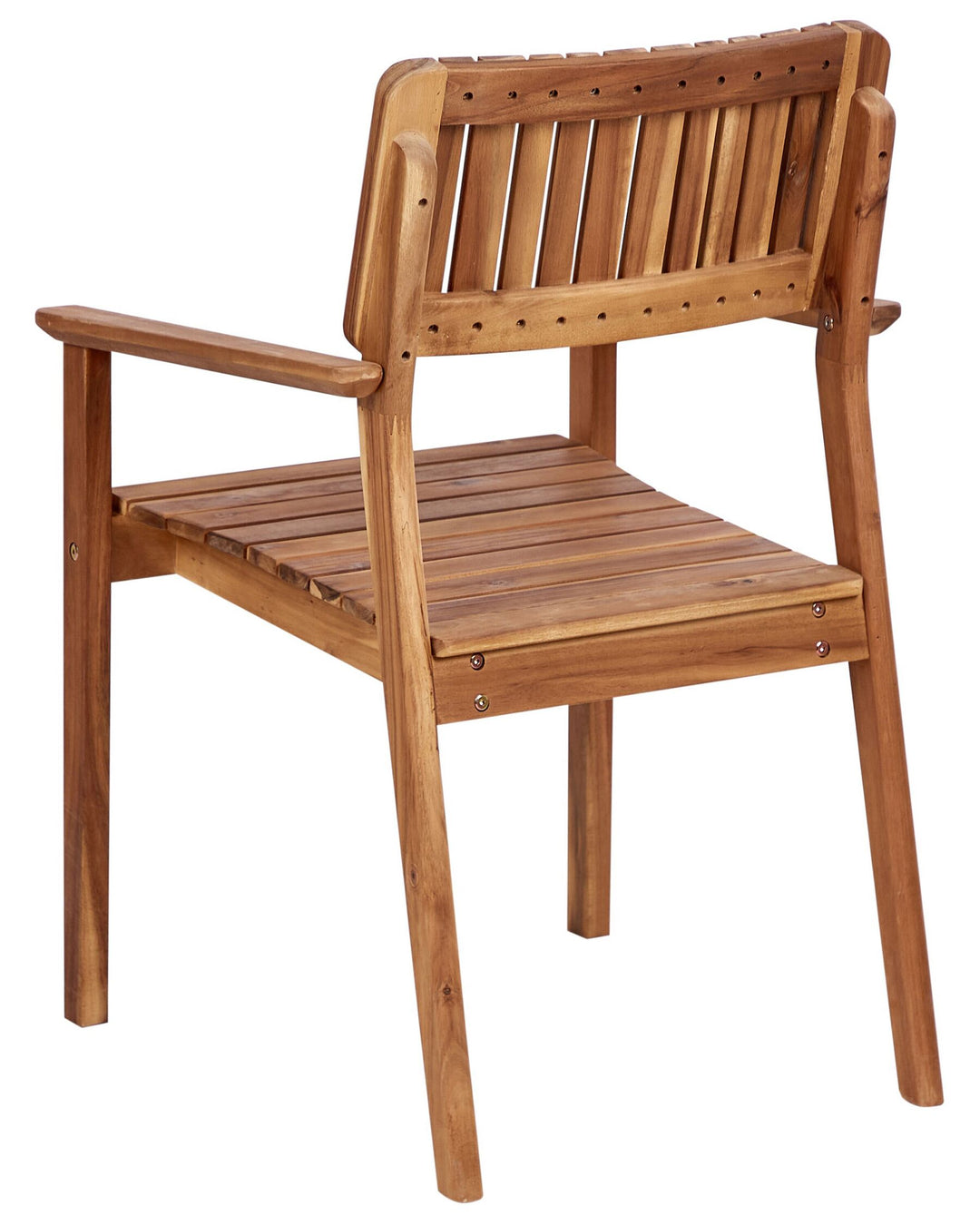 Set of 2 Acacia Wood Garden Chairs Light Agello