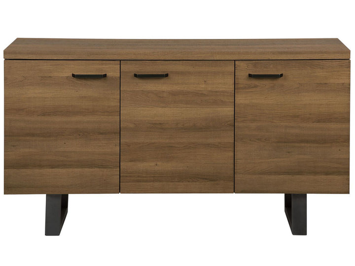 3 Door Sideboard Dark Wood Timber