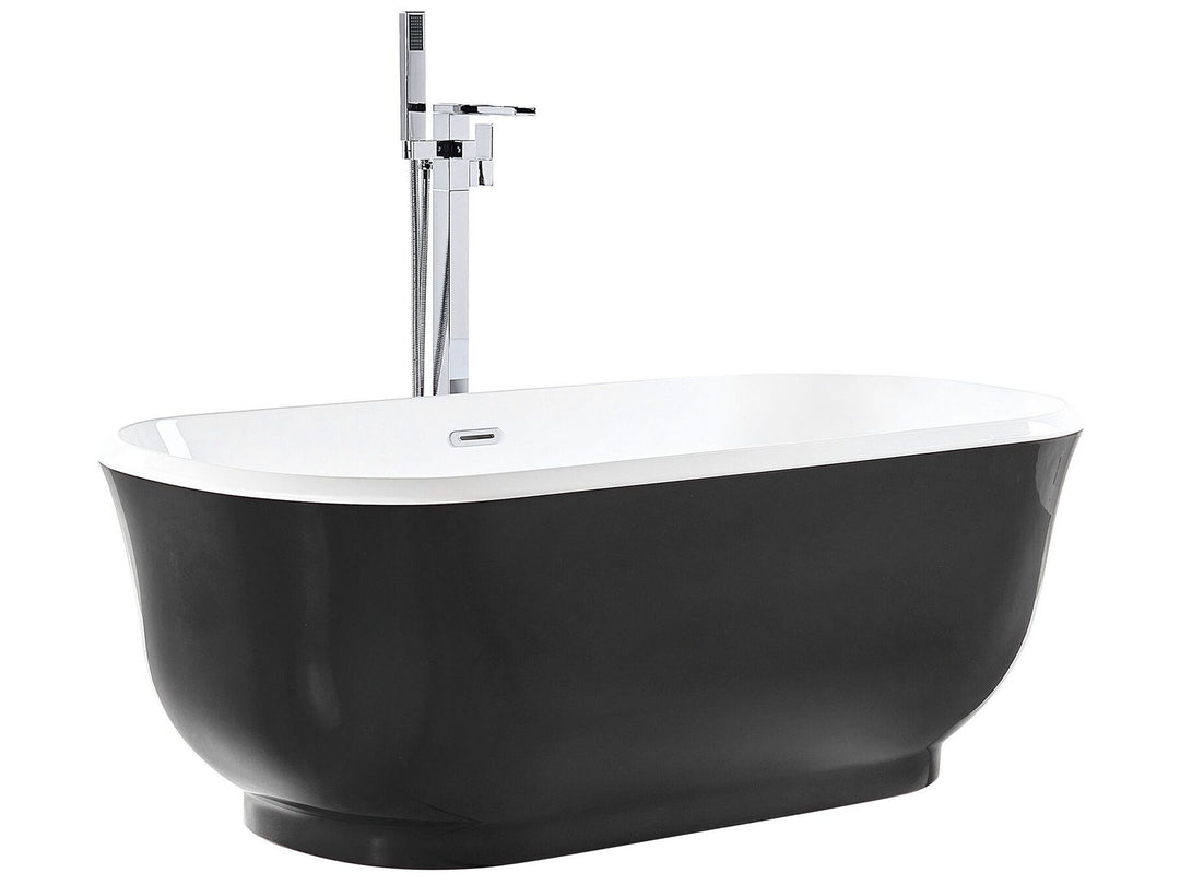 Freestanding Bath 1700 x 770 cm Black Tesoro