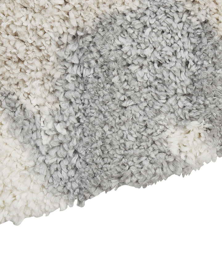 Shaggy Area Rug 200 x 300 cm White and Grey Goris