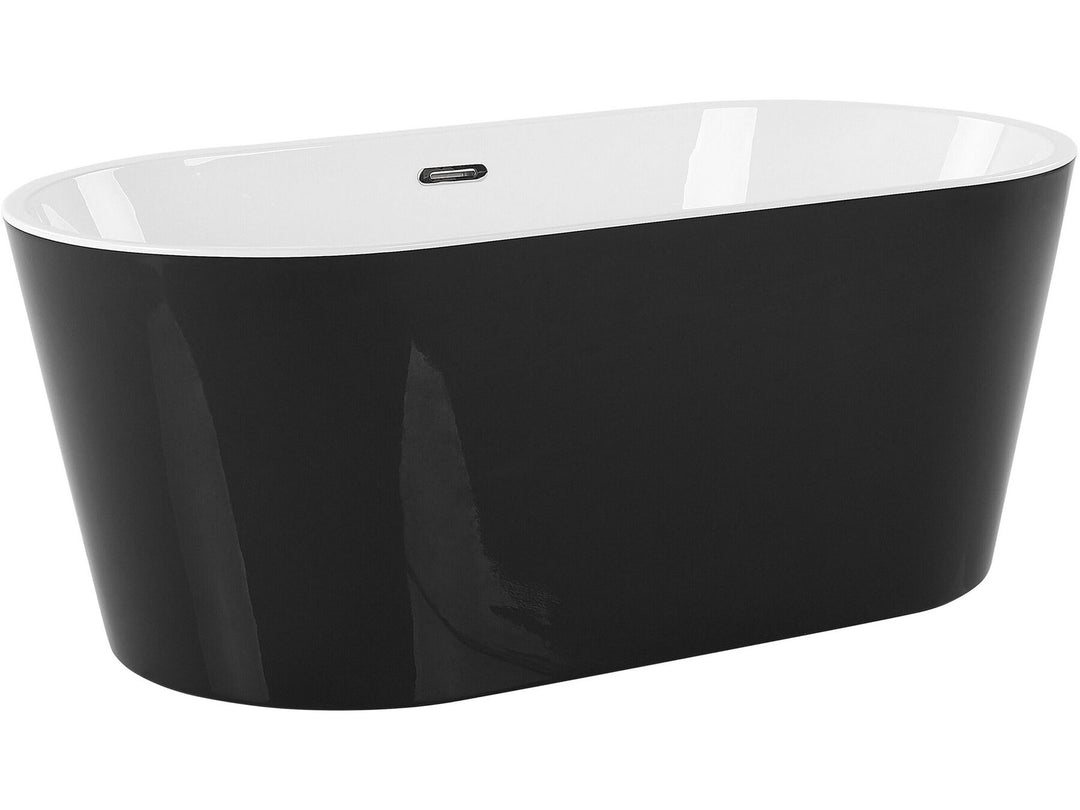 Freestanding Bath 170 x 72 cm Black Havana