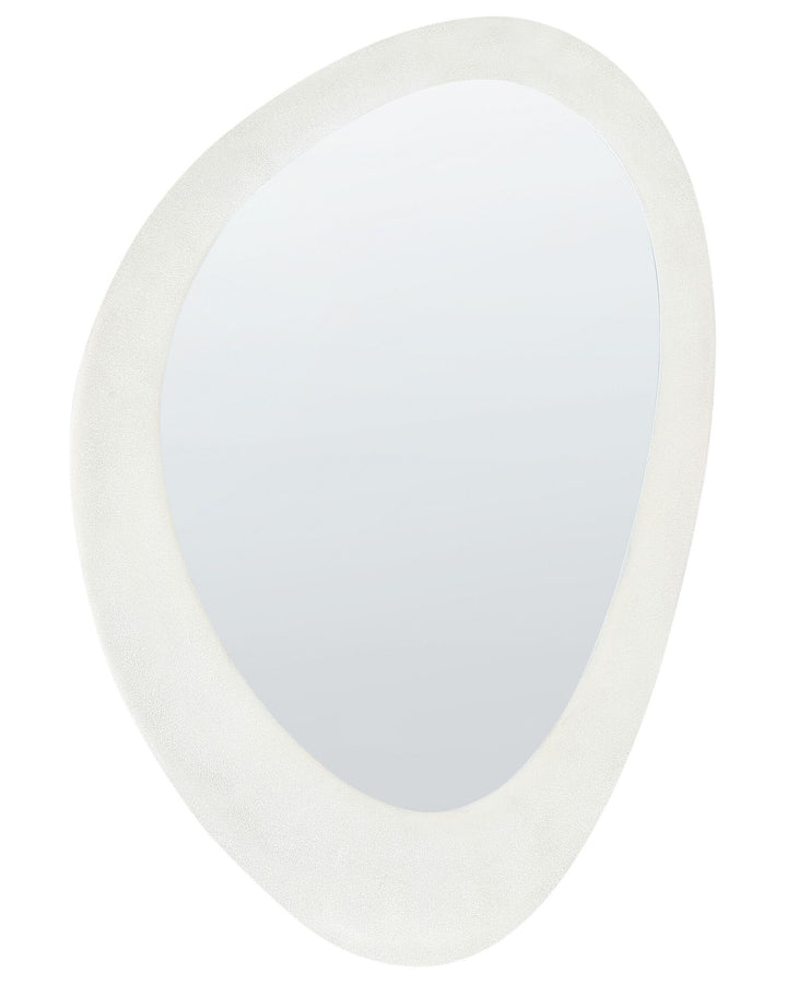 Velvet Wall Mirror 90 cm Off-White Audes