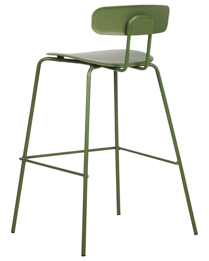 Bar Chair Set of 2 Green Sibley