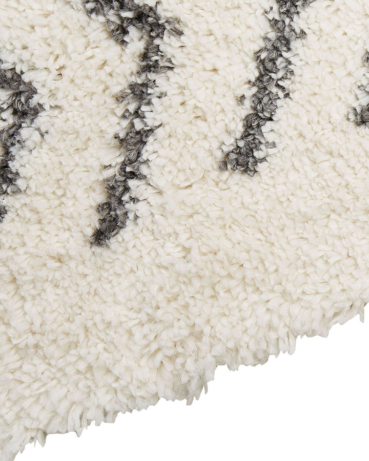 Shaggy Area Rug 200 x 300 cm White and Grey Ayrum