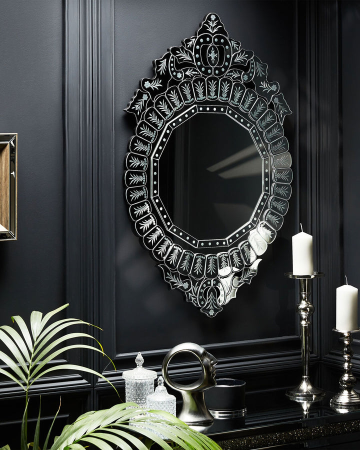 Wall Mirror 100 cm Silver Craon